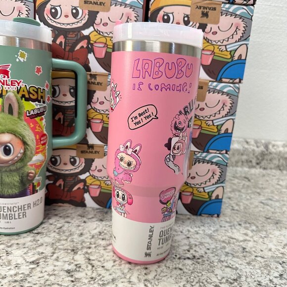 Tokidoki Pink La bubu 40 Oz Quencher H2.0 Tumbler Lid & Straw New - Picture 3 of 4